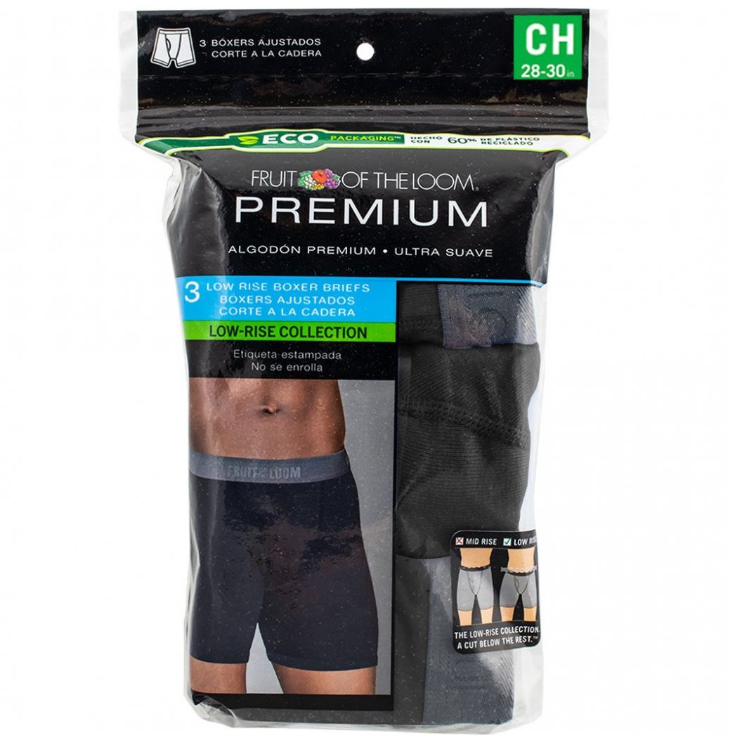 3 Pack Bóxer Ajustado Fruit Of The Loom para Hombre