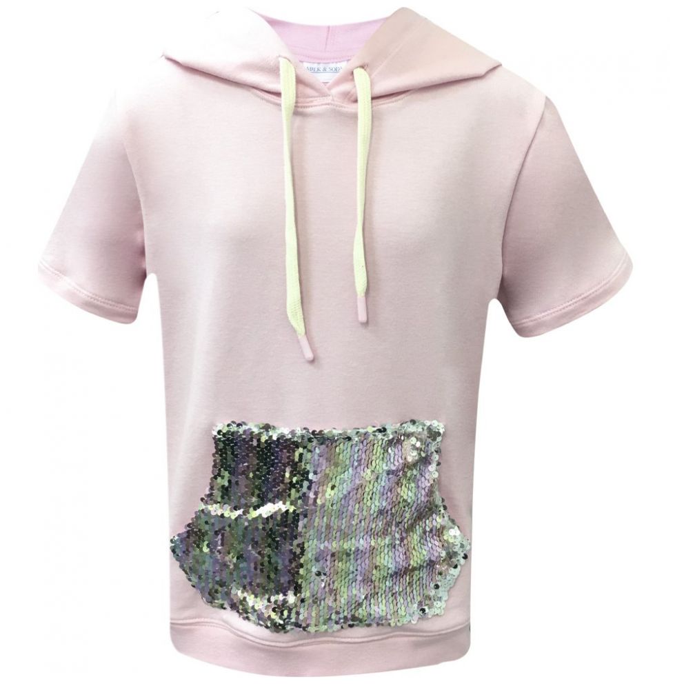 Sudadera Aplicación Lentejuela Milk & Soda para Niña
