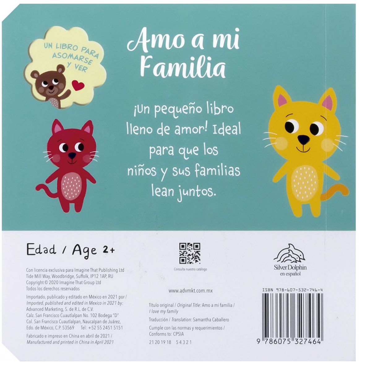 Libro para Asomarse Y Ver: Amo a Mi Familia