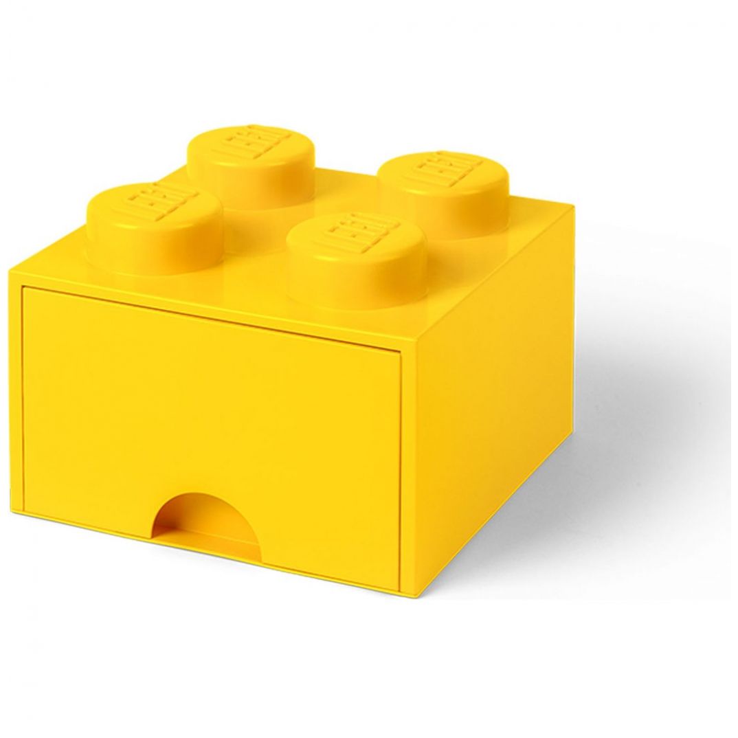 Caja Lego Storage Brick 4 Drawer Amarillo