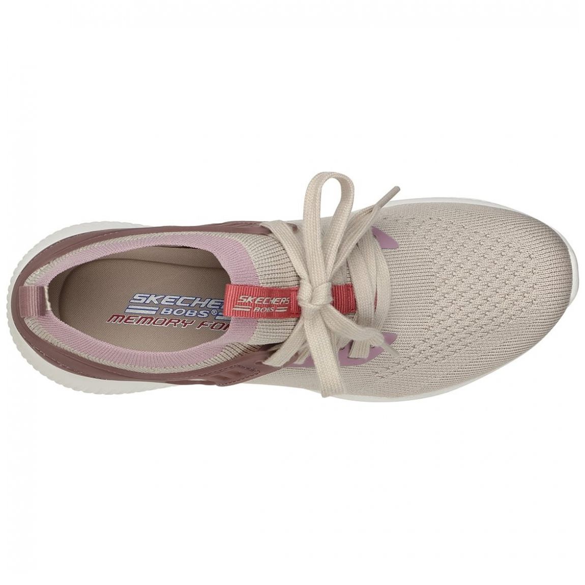 Tenis con Agujeta Skechers Beige