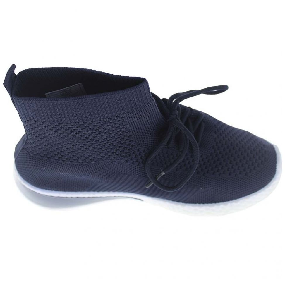 Tenis Azul Oscuro Estilo Calcetín Furor