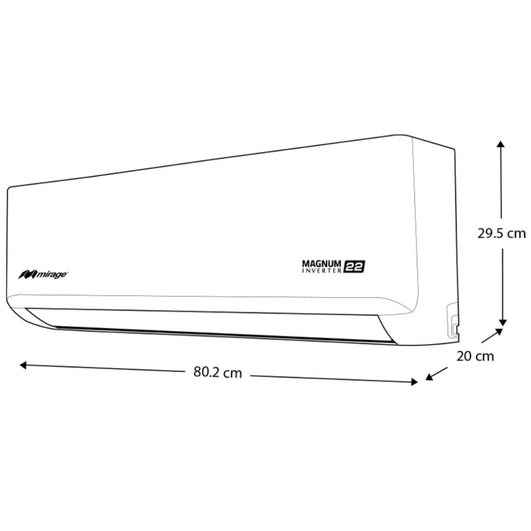 Mini Split Inverter Magnum22 1 Ton 115V Frio Calor Mirage