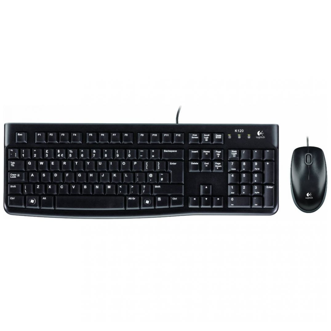 Combo Teclado+ Mouse Mk120 Negro Logitech