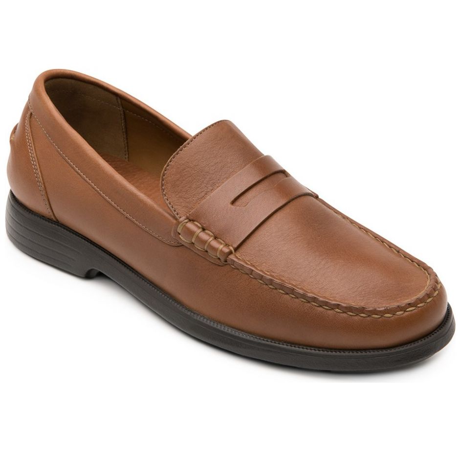 Mocasín Piel Café Quirelli para Hombre
