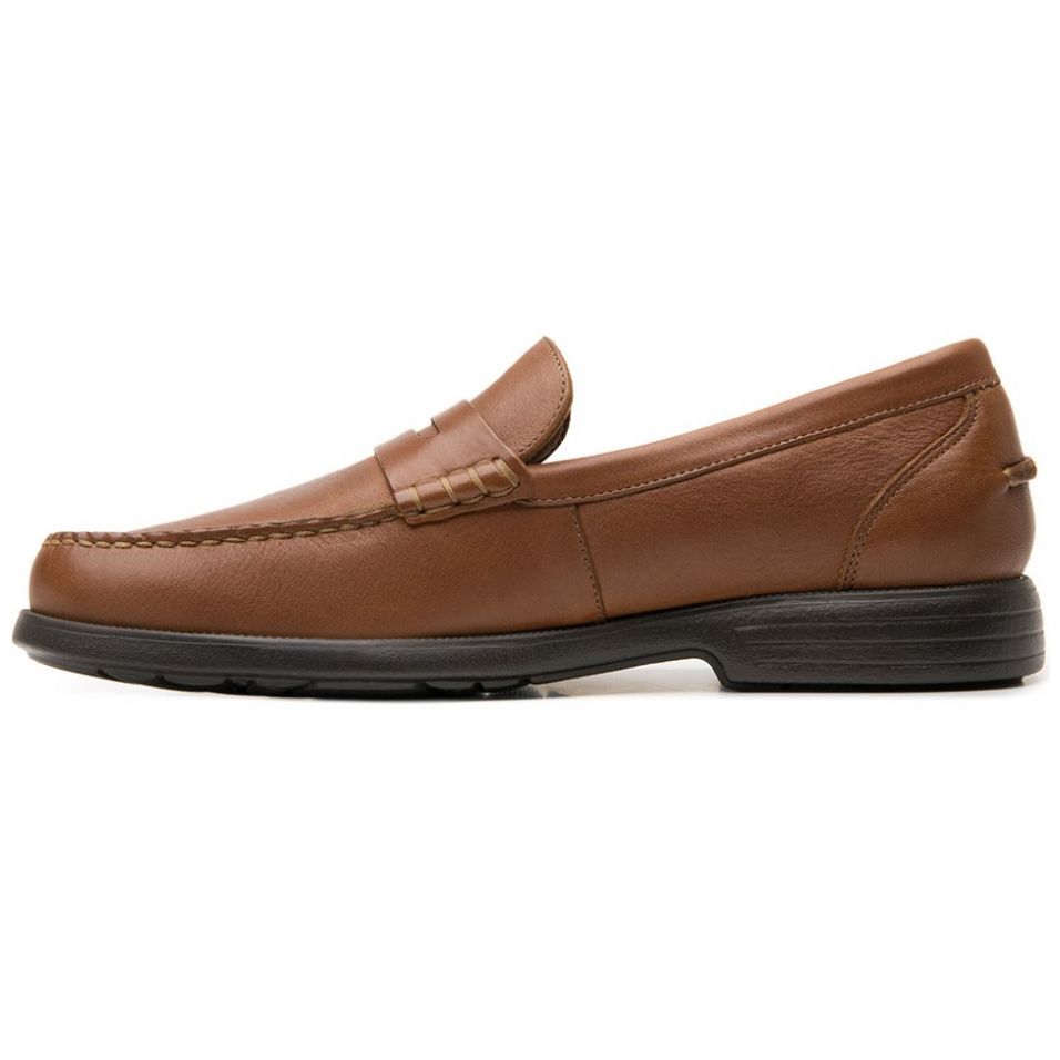 Mocasín Piel Café Quirelli para Hombre