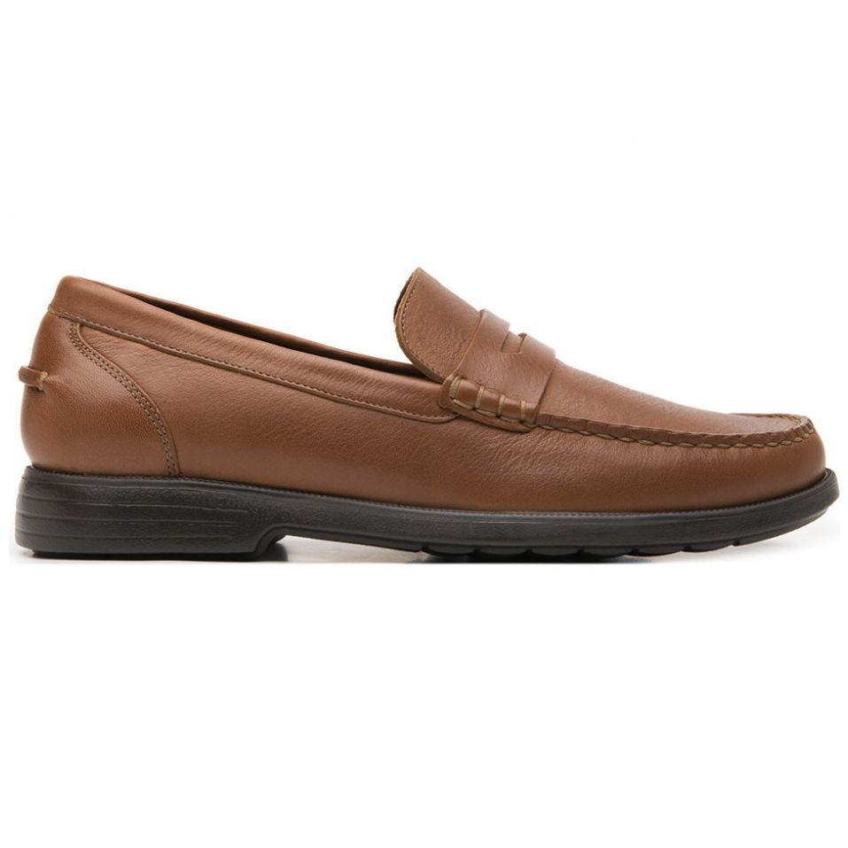 Mocasín Piel Café Quirelli para Hombre