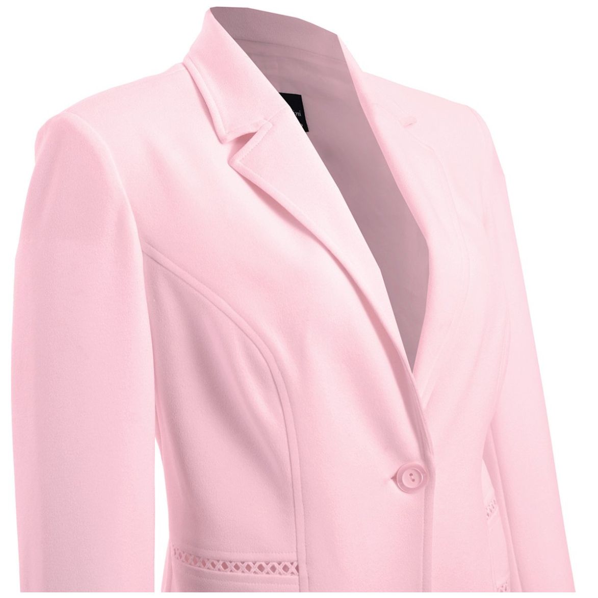 Saco Michel Paulini Manga Larga Cuello Abierto Diseño Liso para Mujer Petite