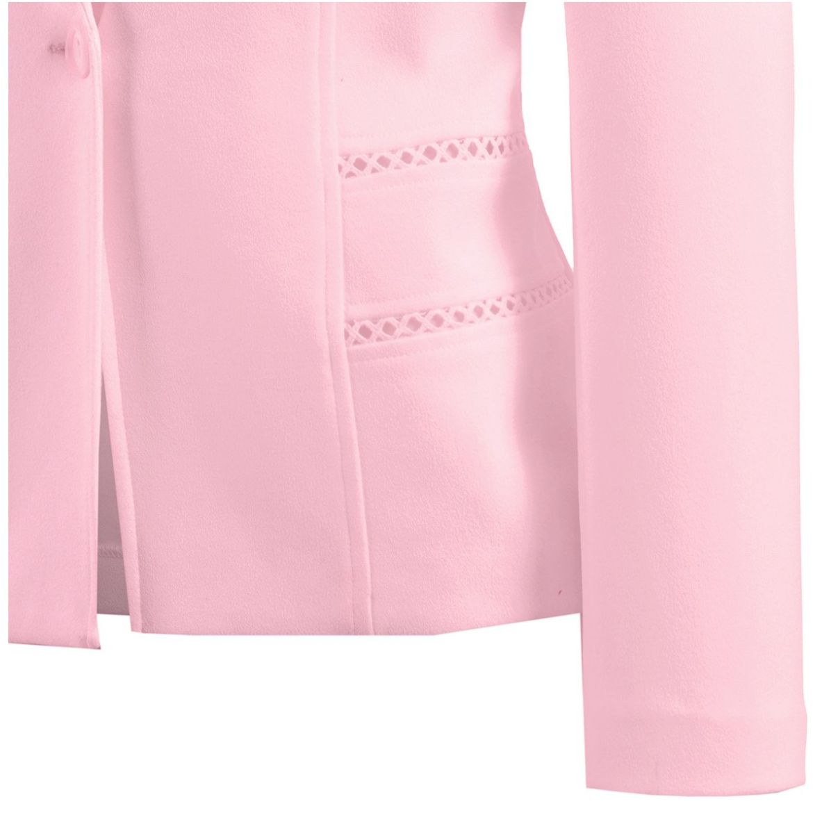 Saco Michel Paulini Manga Larga Cuello Abierto Diseño Liso para Mujer Petite