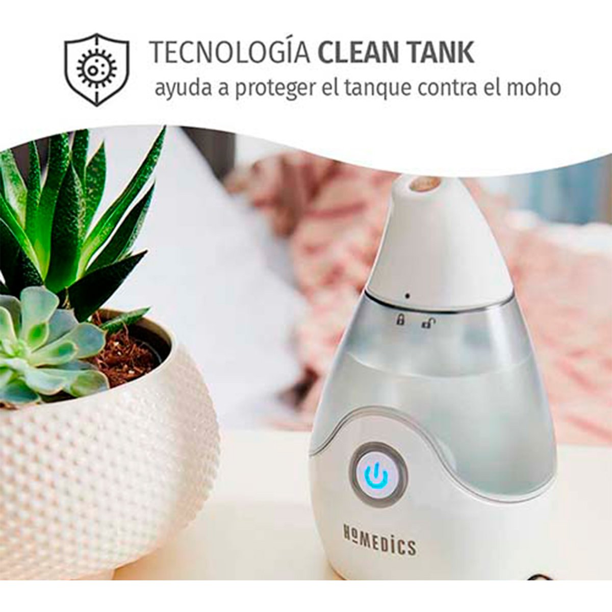 Humidificador de Aire Día/noche Homedics