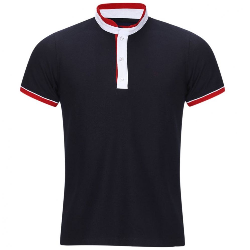 Playera Polo Cuello en Contraste Slim Fit Carlo Corinto para Hombre