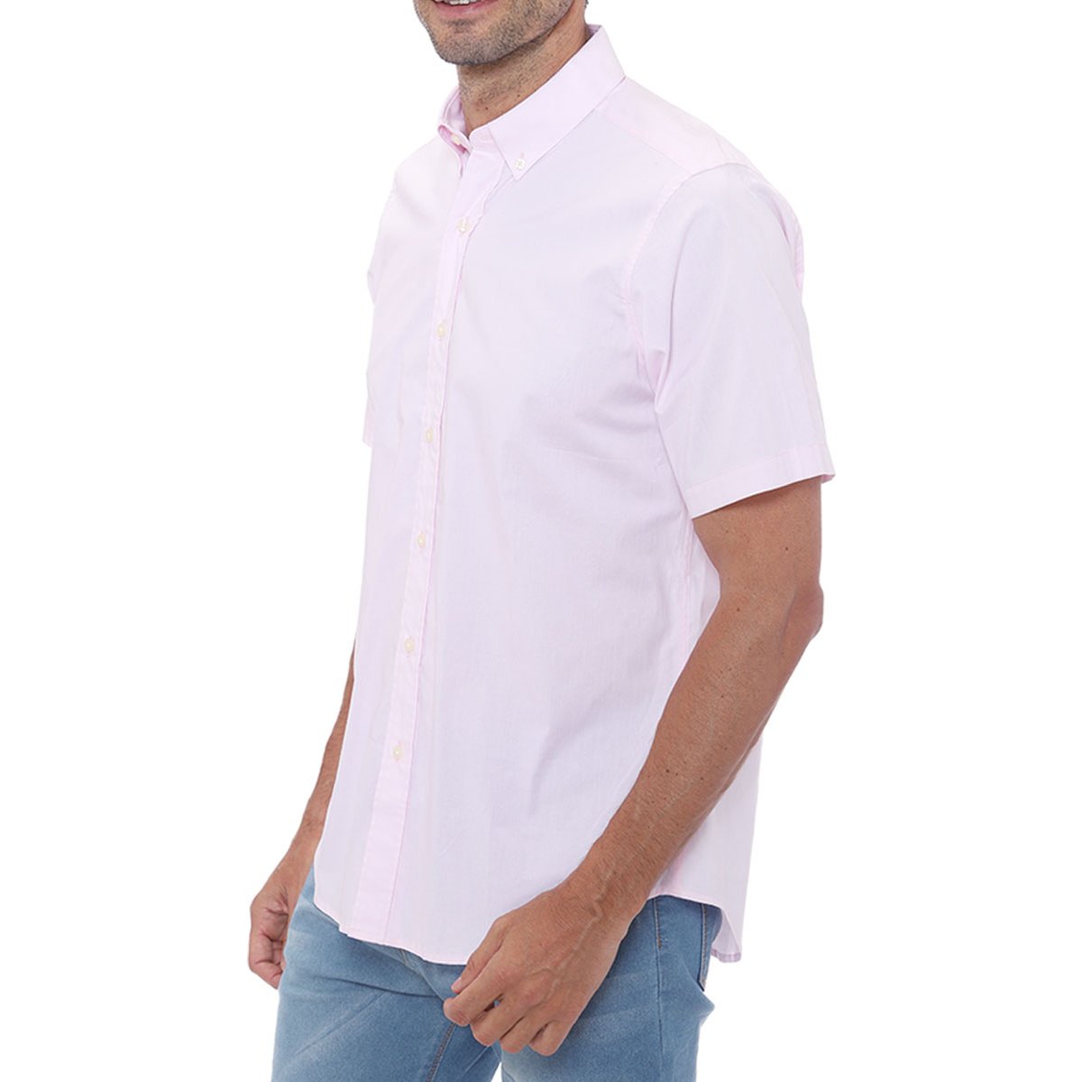 Camisa Rosa Manga Corta J Opus para Hombre