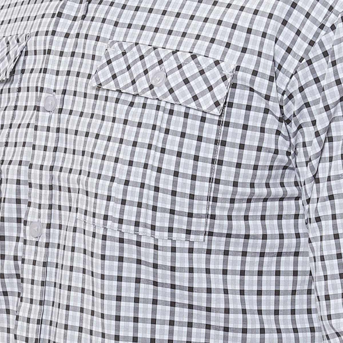 Camisa Travel Manga Larga Cuad Bol Dob Yugo Vtazion Fps 30 para Hombre