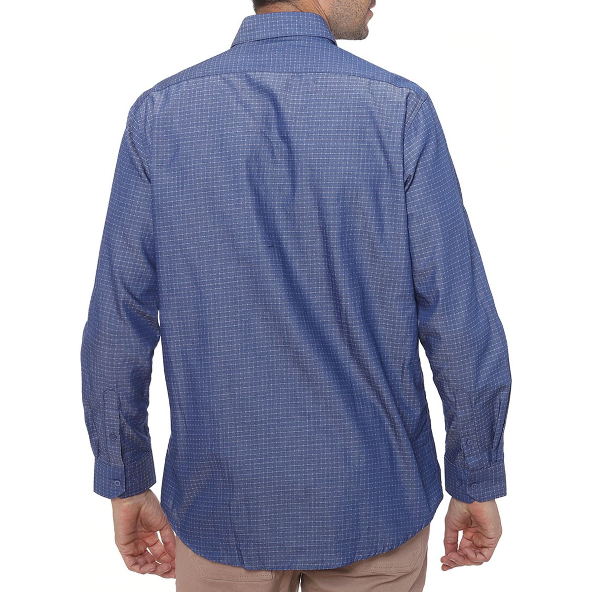 Camisa Cuadros Pequeños Manga Larga Jopus Jo2131 para Hombre
