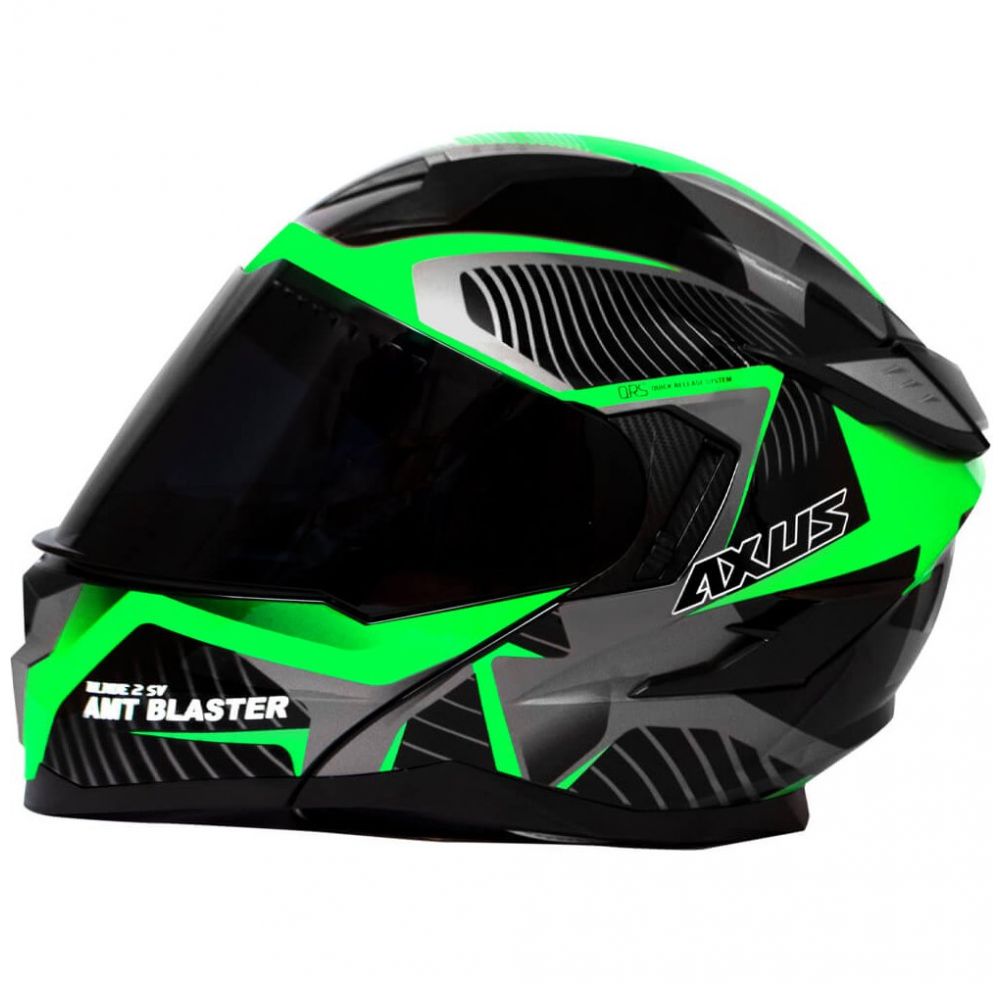 Casco Verde Abatible Fuse Xl Axus