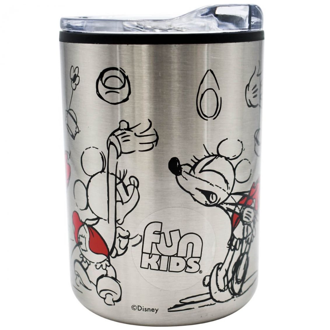 Termo con Tapa de Acero Inoxidable 350 Ml Minnie Fund Kids