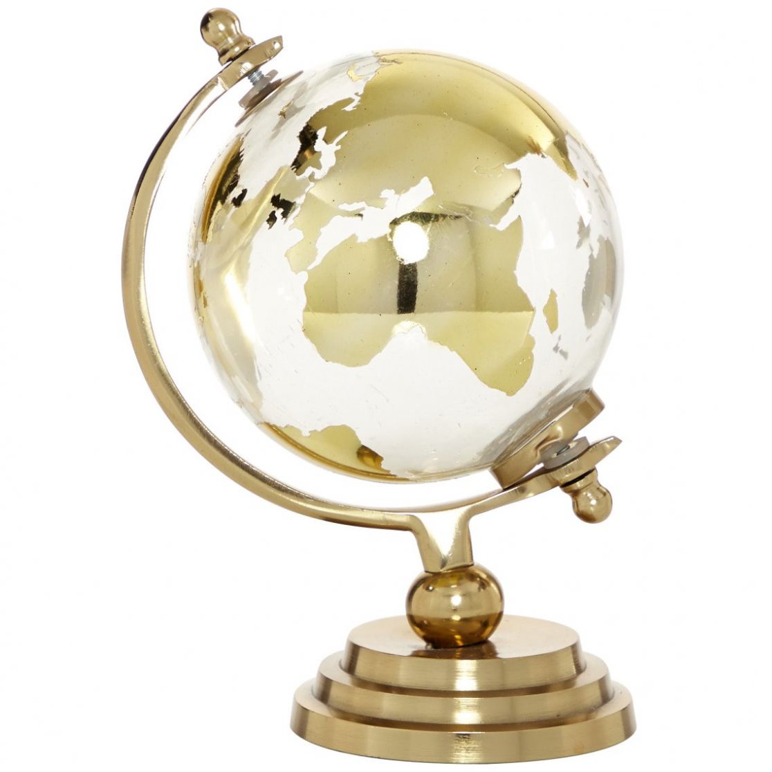 Globo Terráqueo Dorado 10Cm Alum Uma