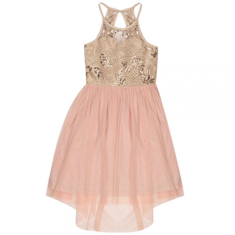 Vestido Pechera Bordado Hollywood North para Niña