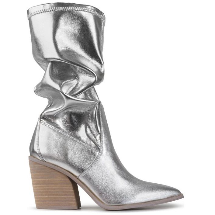 Bota Alta para Dama Plata Brantano