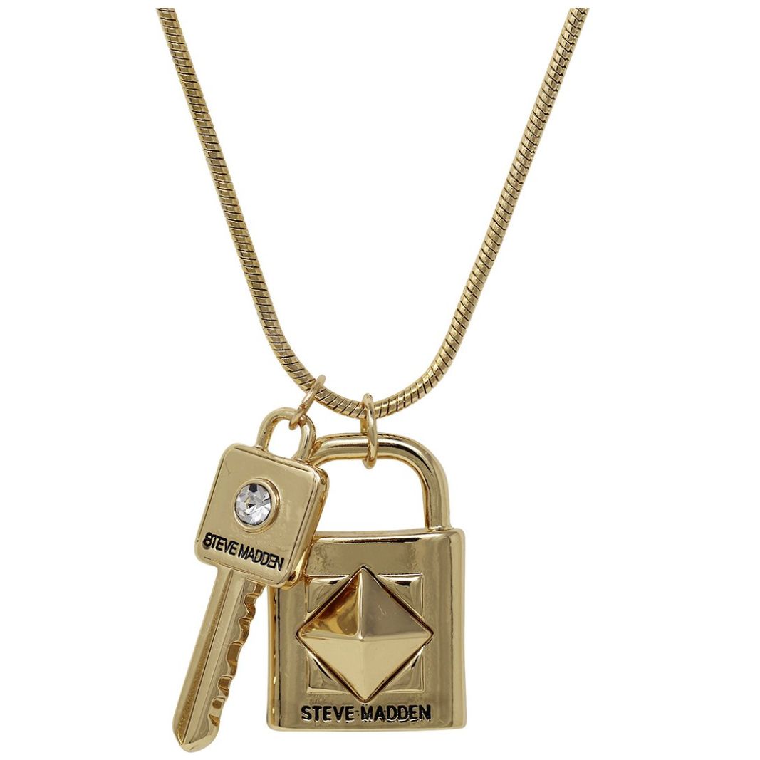 Collar Cand Llave Dorado  Steve Madden