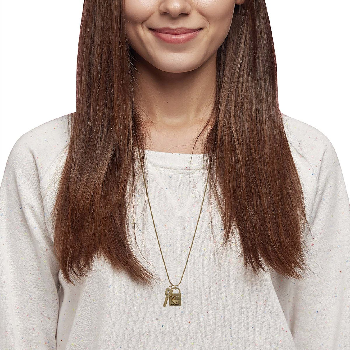 Collar Cand Llave Dorado  Steve Madden