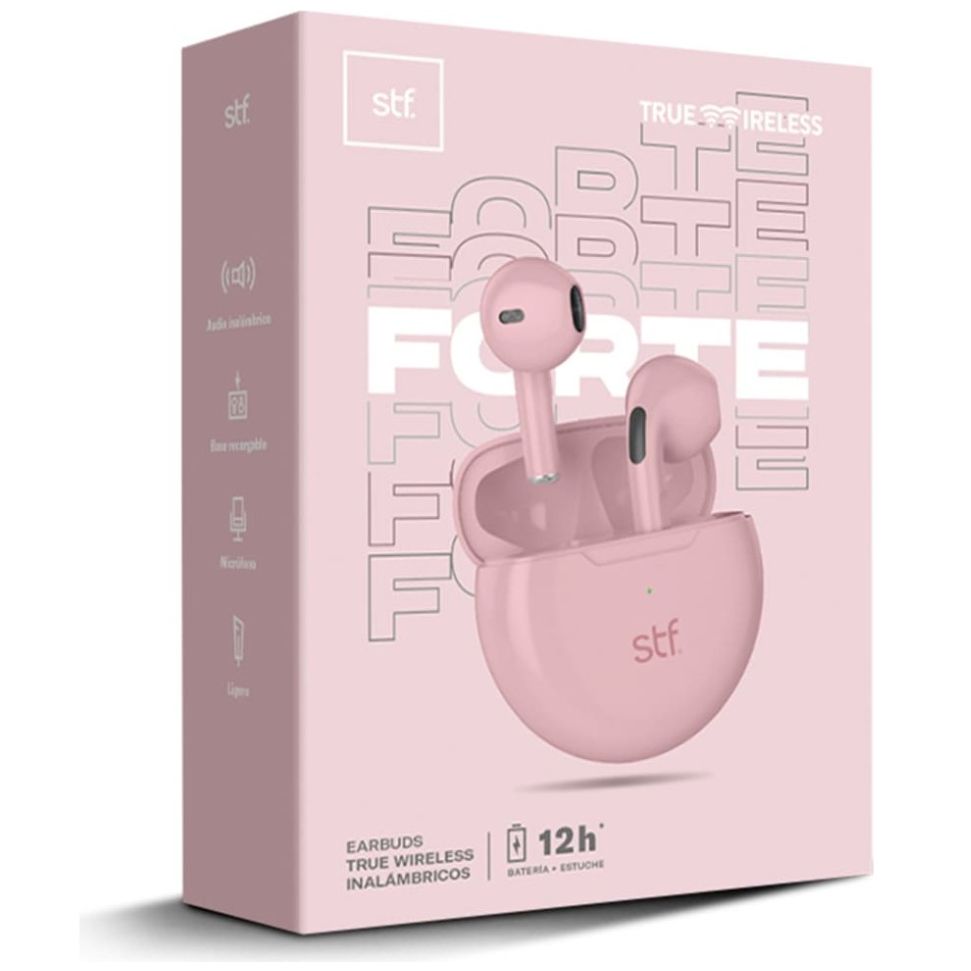 Audífonos Stf Forte Earbuds Tws Rosas