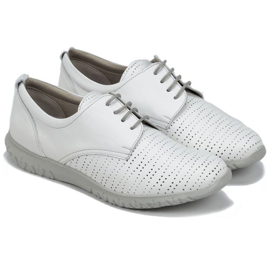 Zapato con Agujeta Blanco Dorking