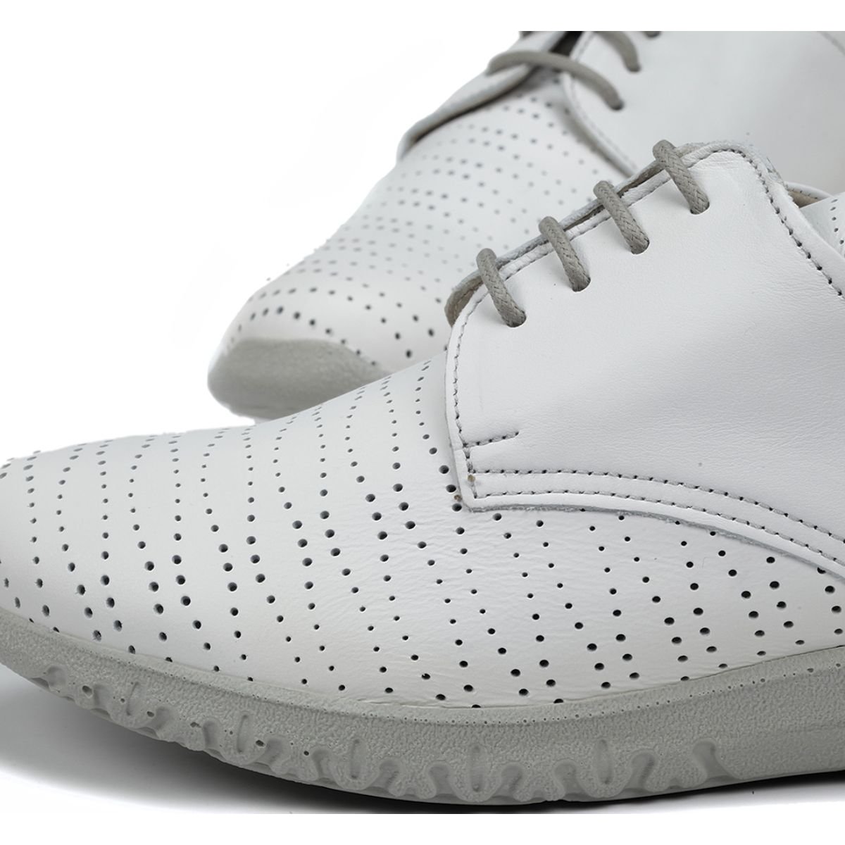 Zapato con Agujeta Blanco Dorking