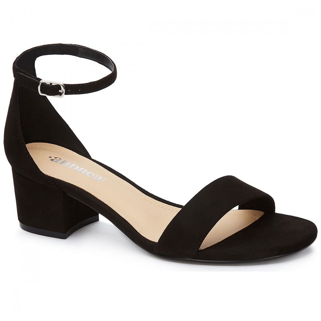 Tacones Para Vender Zapatos Andrea Sandalia Tacón Cuadrado Negro