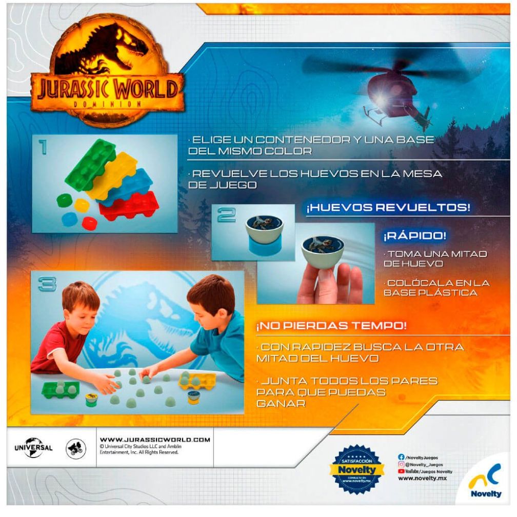 Juego de Mesa Huevos Revueltos Jurassic World Dominion