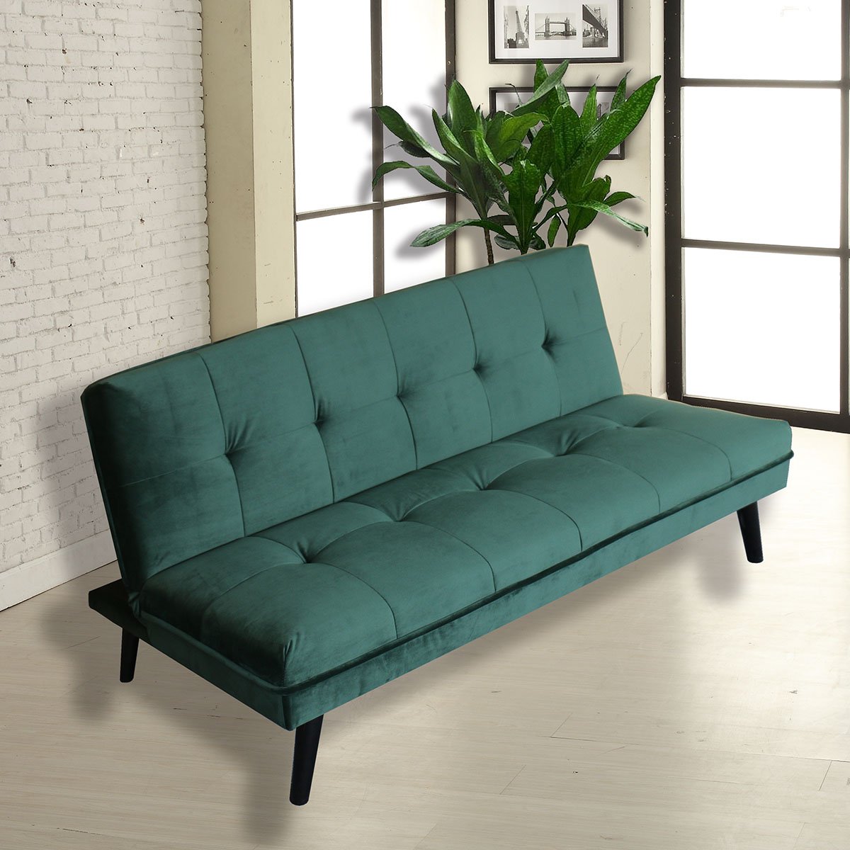 Sofá Cama Verde Et-Lz2247-67 Home & Details
