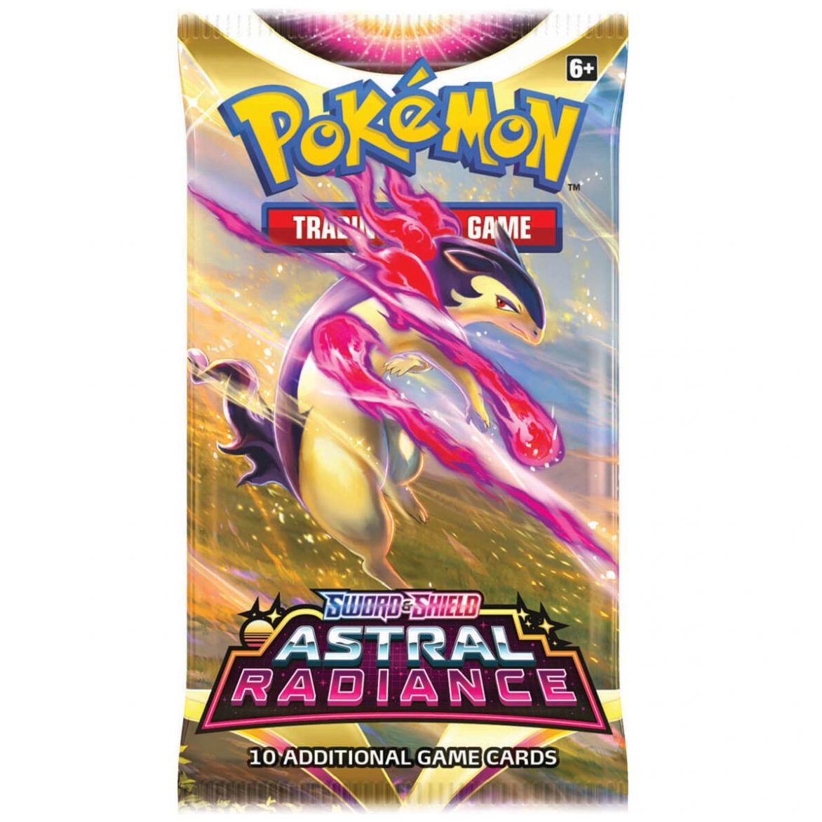 Tarjetas Pokémon Tcg Astral Radiance sobre Booster Pack