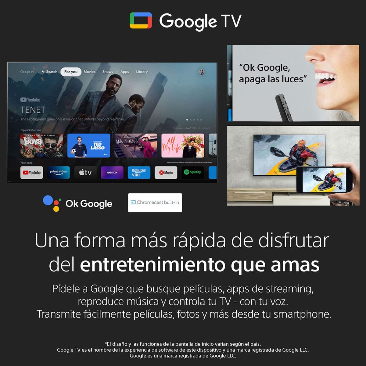 Pantalla Sony 65" 4K Google Tv Kd-65X75K