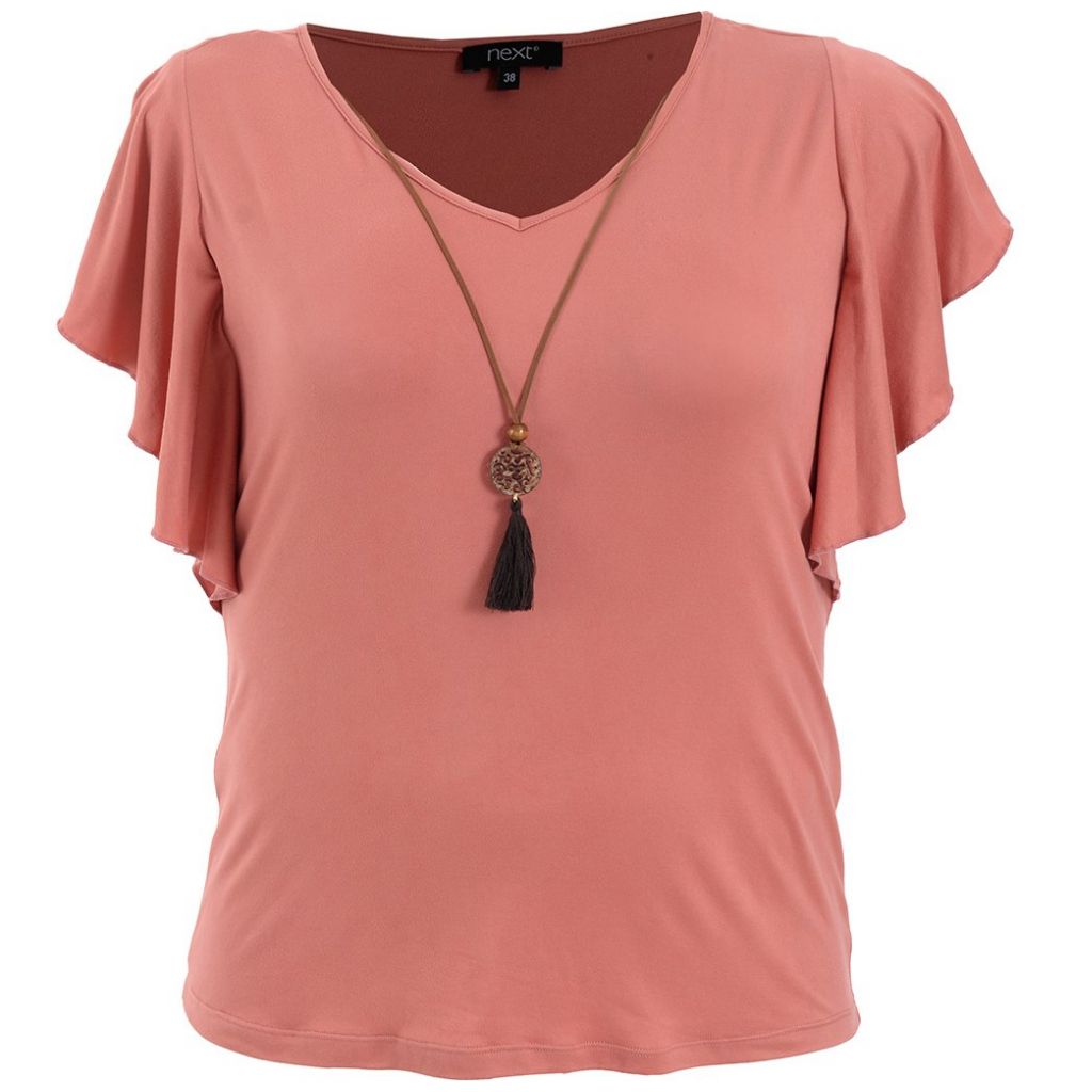 Blusa Ligera Manga Corta  Escarola  Next para Mujer Curvy