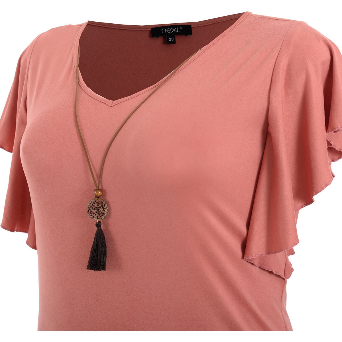 Blusa Ligera Manga Corta  Escarola  Next para Mujer Curvy