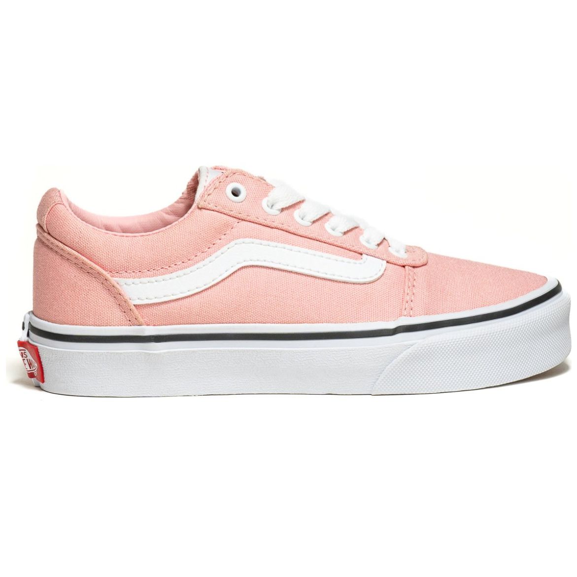 vans blancos con rosa