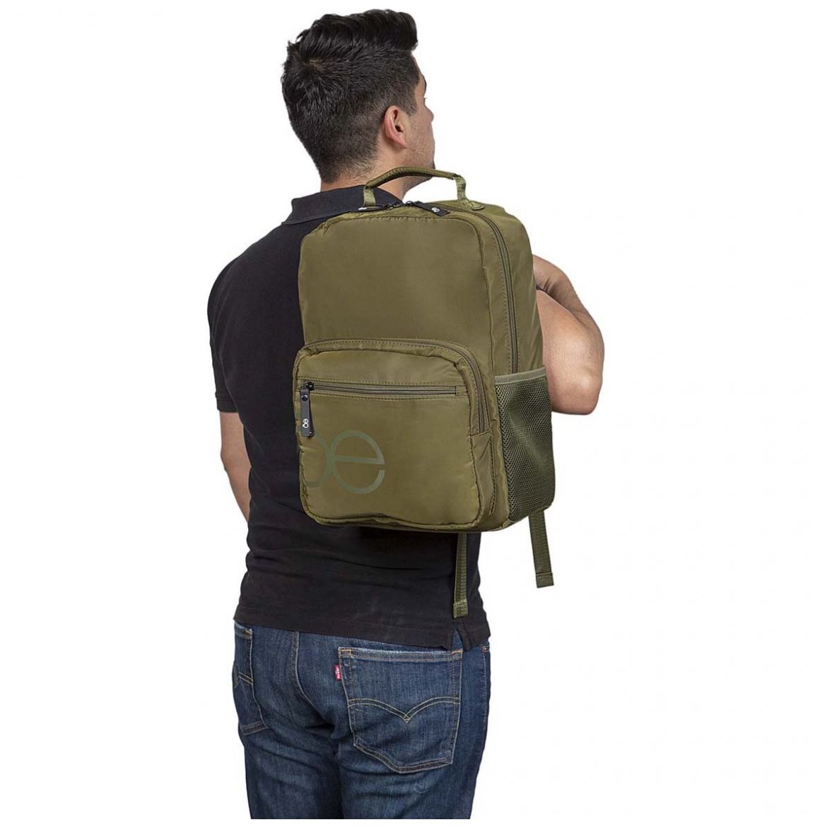 Mochila Tipo Backpack Gd Sirnei Olivo Cloe