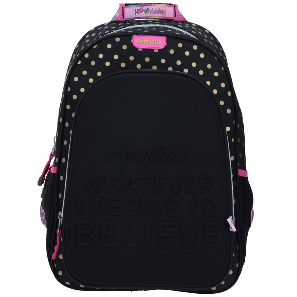 Mochila Adira para Primaria Negro Happy Girl Chenson