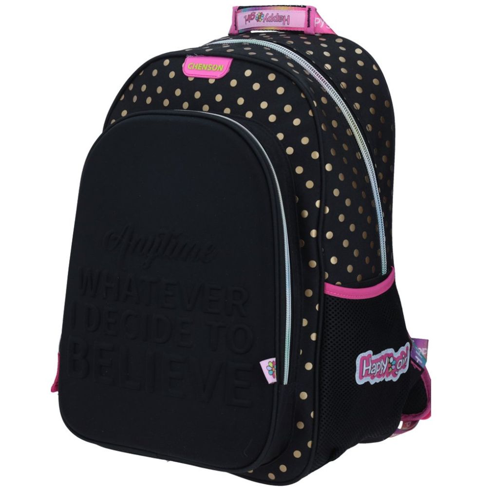 Mochila Adira para Primaria Negro Happy Girl Chenson