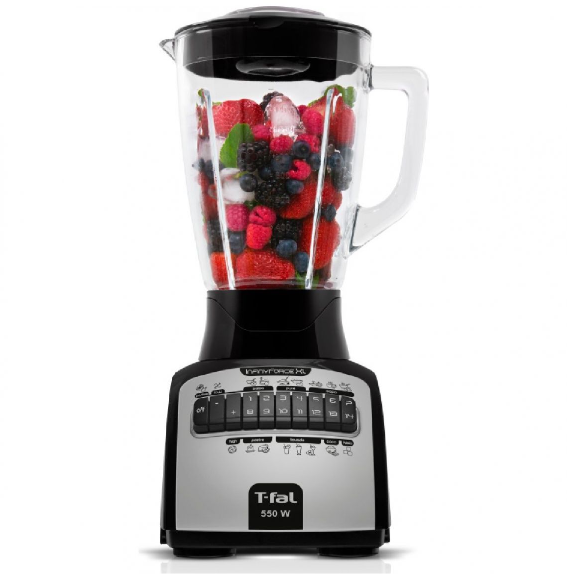 Licuadora Infinyforce Xl 14V Negra T-Fal