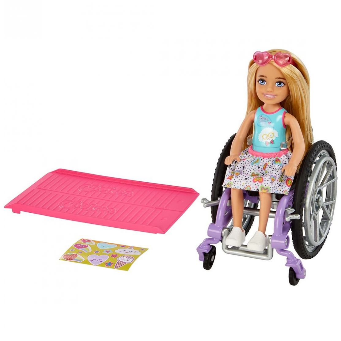 Barbie Muñeca Silla de Ruedas Rubia