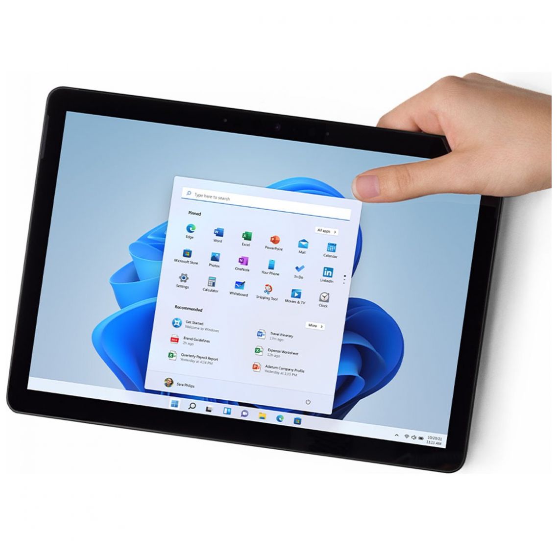 Laptop Microsoft Surface Go 3 10.5" Intel Pentium /8Gb Ram /128Gb Ssd Negra