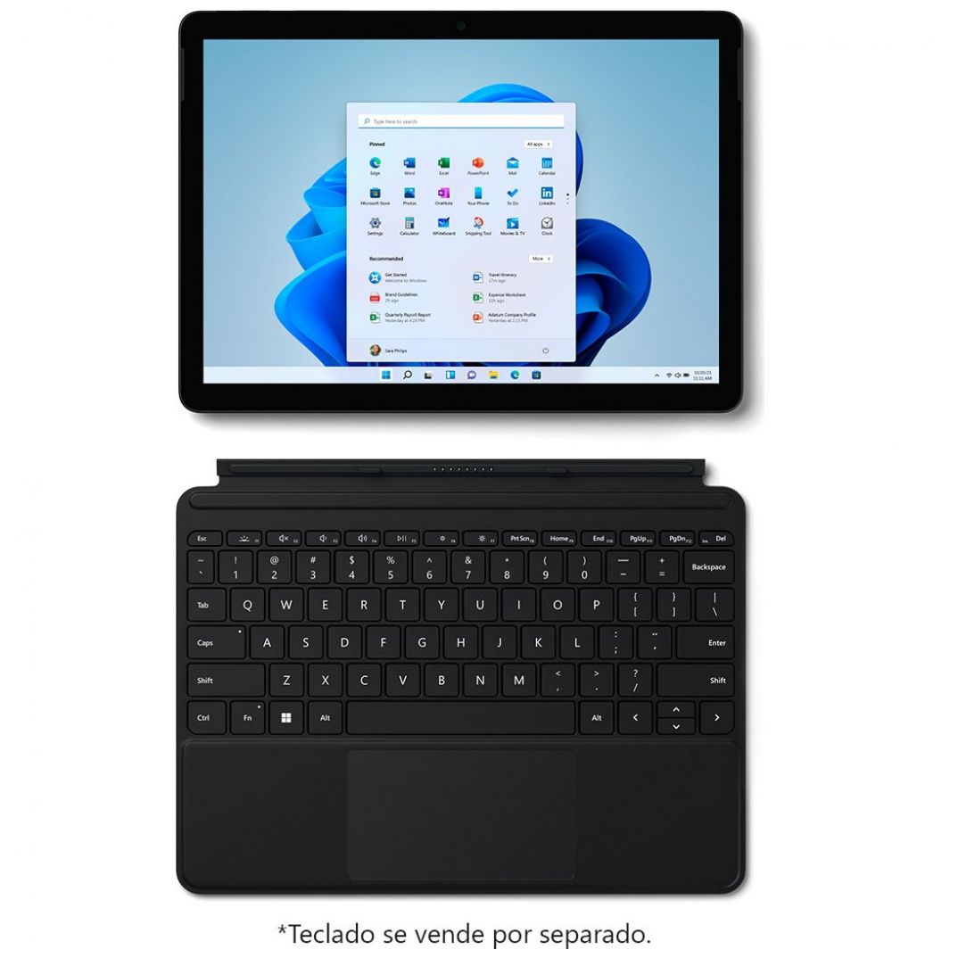 Laptop Microsoft Surface Go 3 10.5" Intel Pentium /8Gb Ram /128Gb Ssd Negra