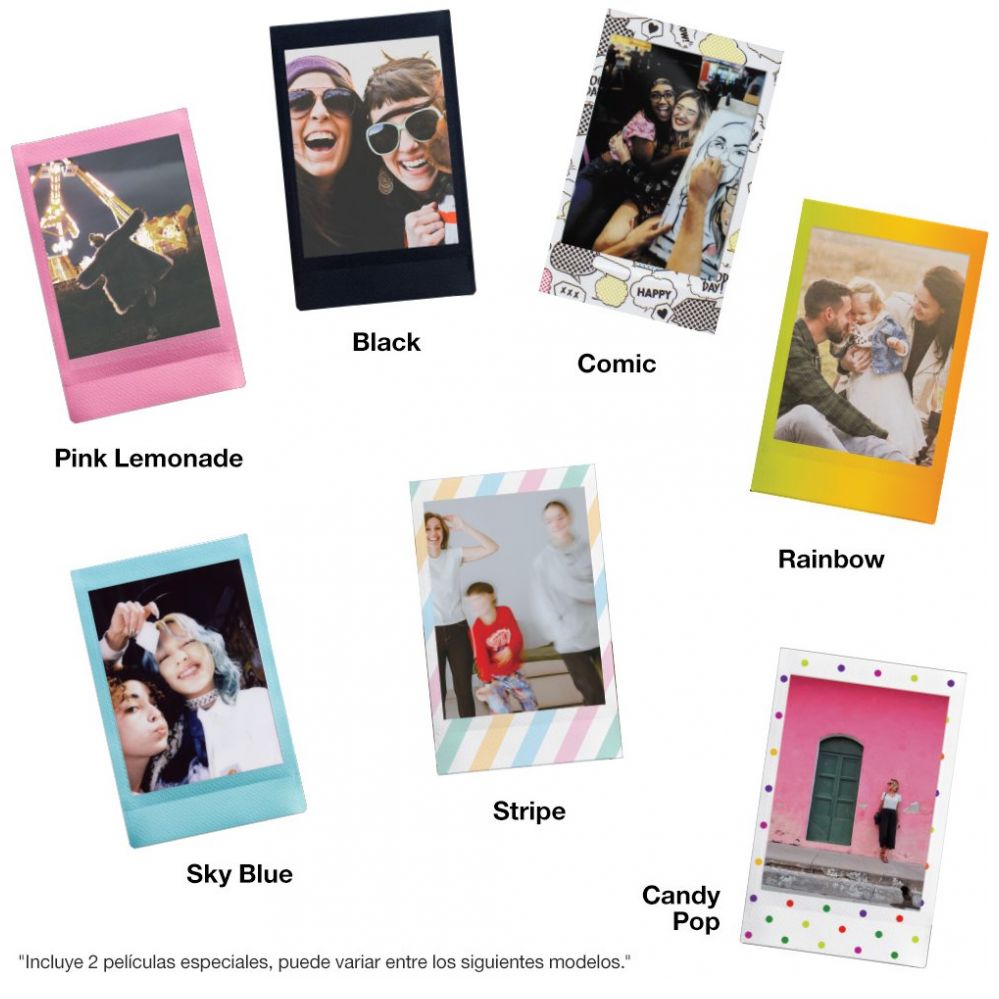 Paquete Instax Mini Link Rosa + 2Pack + Accesorios