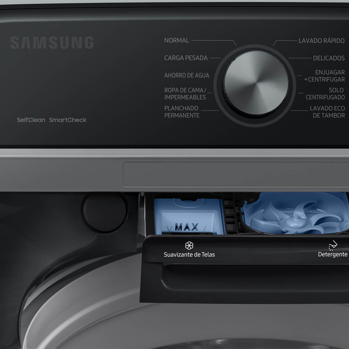 Lavadora Samsung Carga Superior 21Kg  Wa21A3344Gvax Negro