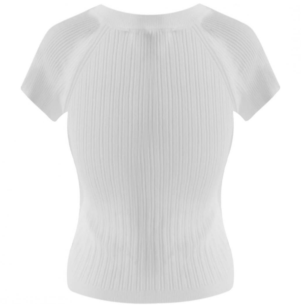 Blusa Uk Manga Ranglan Cuello Redondo Diseño Tejido de Punto para Mujer Petite