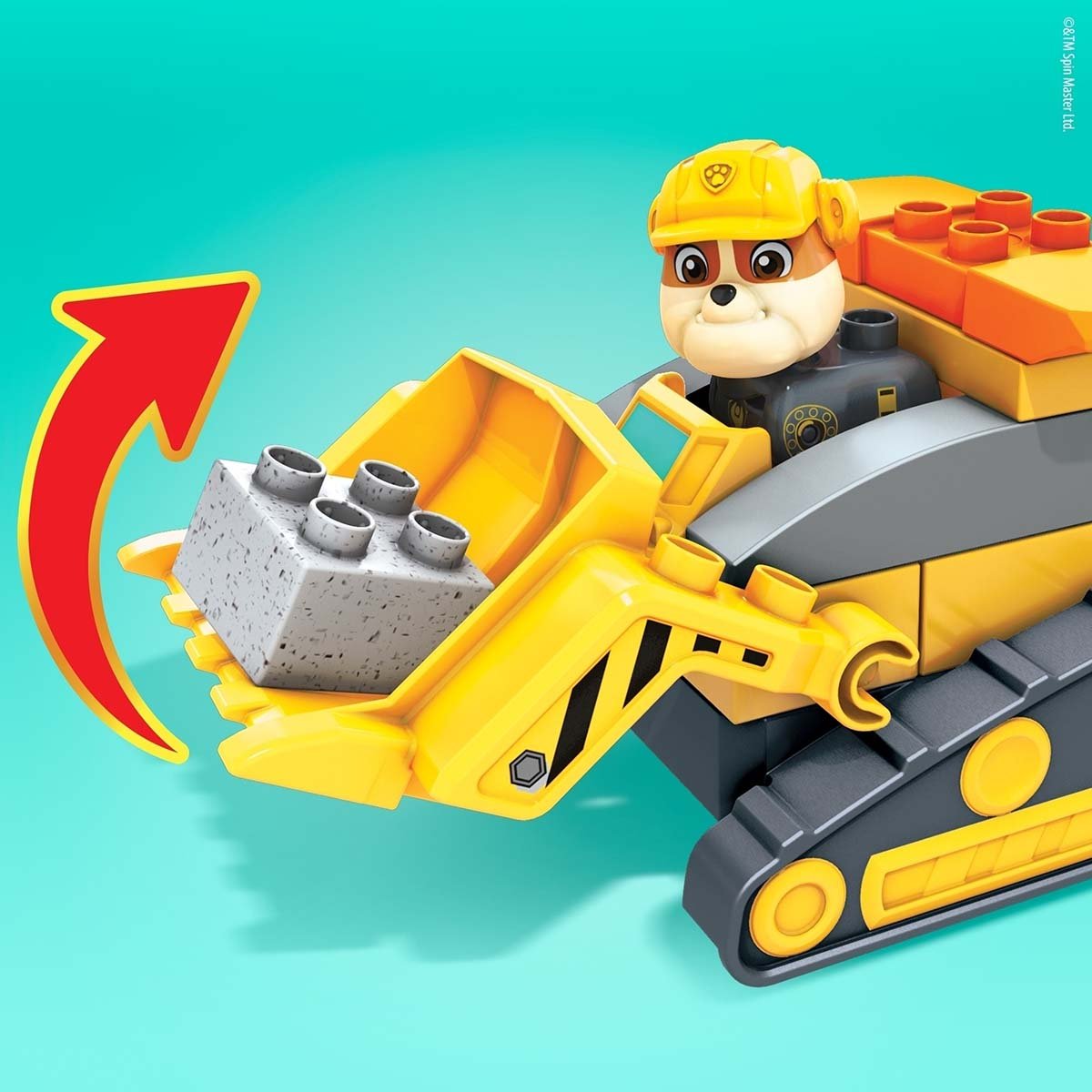 Mega Bloks Paw Patrol Camion de Construccion de Rubble