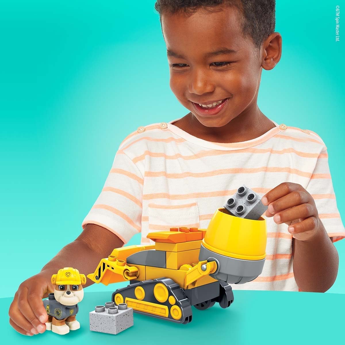 Mega Bloks Paw Patrol Camion de Construccion de Rubble