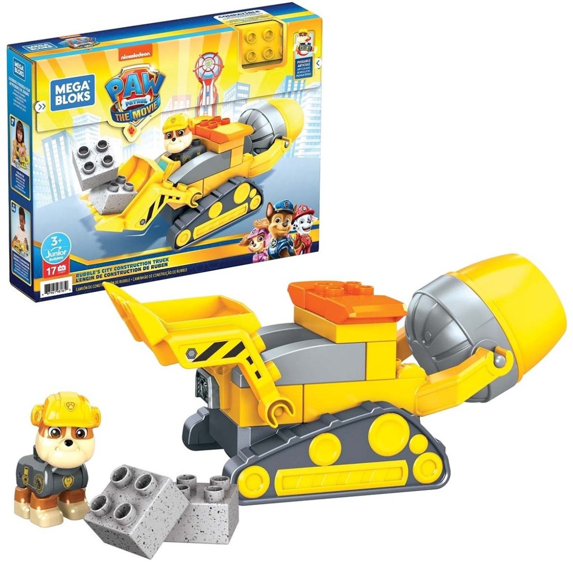 Mega Bloks Paw Patrol Camion de Construccion de Rubble
