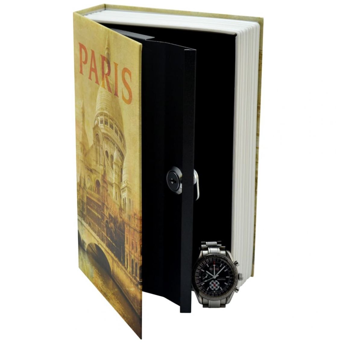 Libro de Seguridad Silverline C/ Llave Paris de 9"